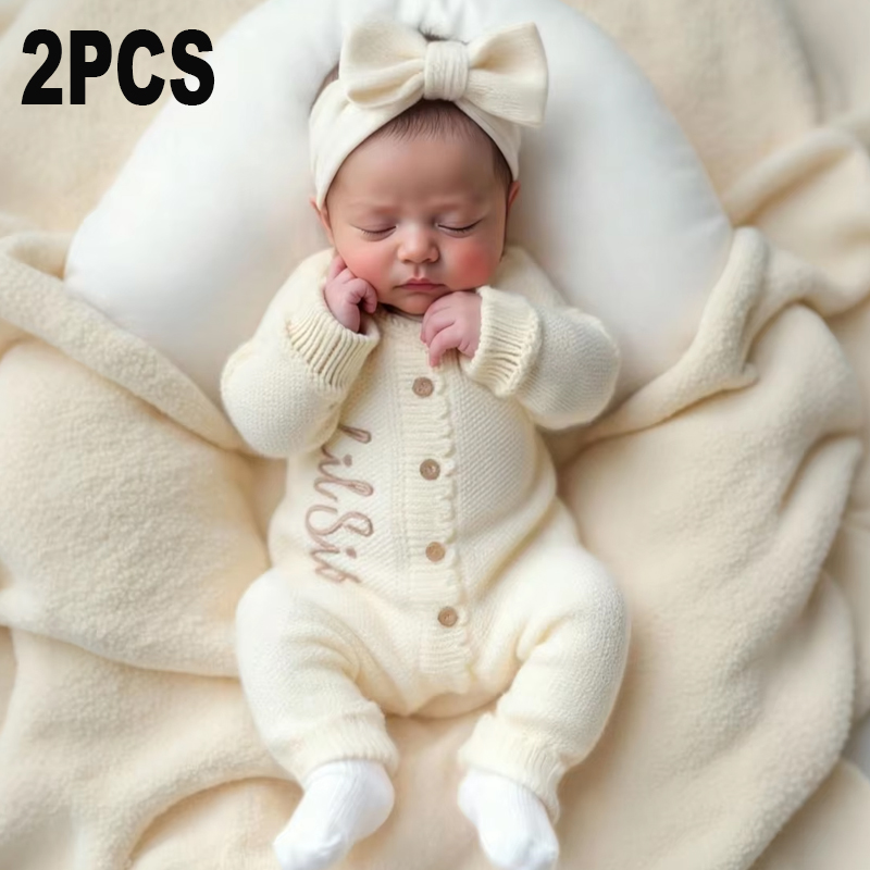 Ylsteed 2피스 니트 신생아 사진 촬영 의상 리본 - Baby Clothing Onesies 리뷰 및 가격