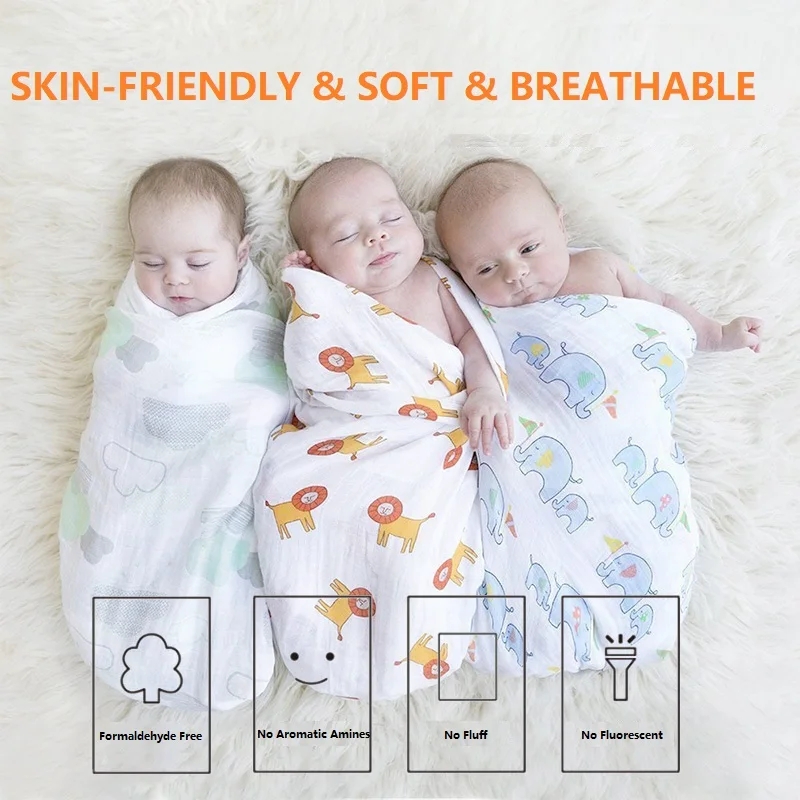 스웨들 신생아 이불 무슬린 이불 침대 시트 아기 목욕  - Muslin Swaddle Wrap 리뷰 및 가격