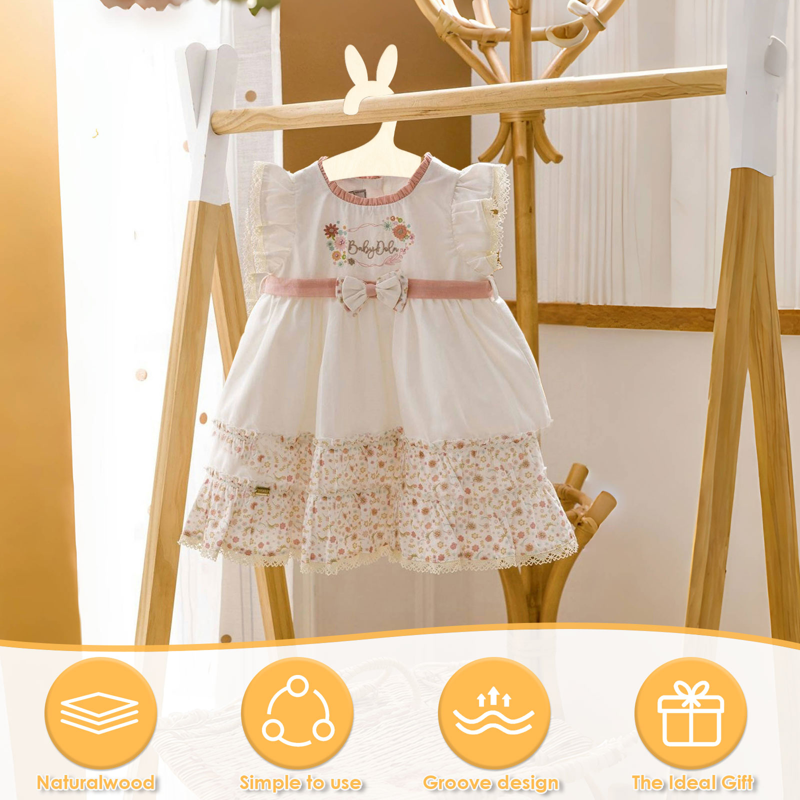 아기 옷 랙 어린이 나무 행어 미니 유아 어린이 옷,  - Baby Clothing Drying Rack 리뷰 및 가격