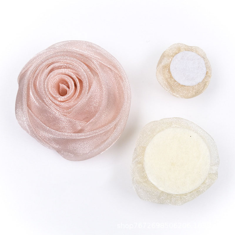3-4.5cm 오간자 스노우 로즈 헤드 드레스 헤어 파 - Baby Clothing Designer 리뷰 및 가격