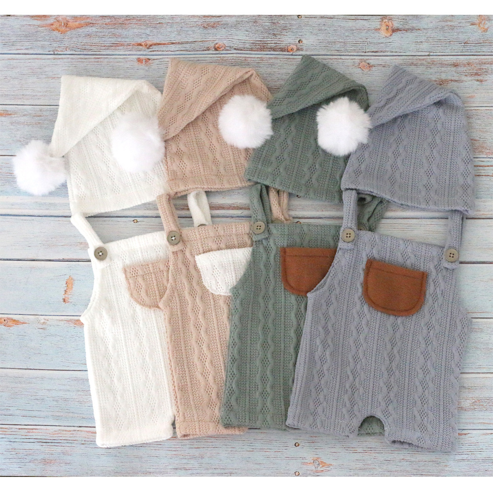 신생아 사진 소품 복장 모자 아기 Romper 바디 슈 - Baby Clothing Onesies 리뷰 및 가격