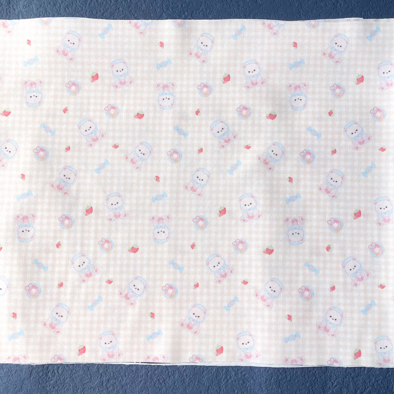 노란색 “베이비 베어” 스패드 프린트 로리타 원단 -  - Baby Clothing 리뷰 및 가격