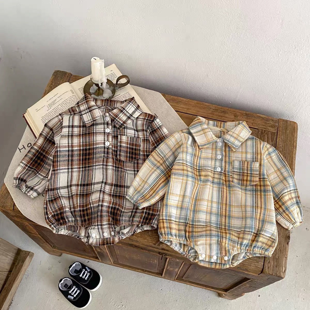 Ircomll 2 pcs 유아 아기 격자 무늬 셔츠 디 - Baby Clothing Designer 리뷰 및 가격