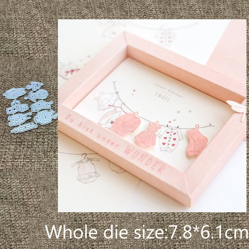 새로운 디자인 공예 금속 스텐실 몰드 커팅 다이 아기  - Baby Clothing Designer 리뷰 및 가격