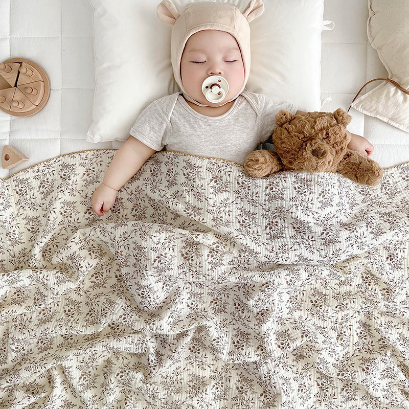 여름 아기 담요 2겹 얇은 면 속싸개 무슬린 담요 꽃무 - Muslin Swaddle Wrap 리뷰 및 가격