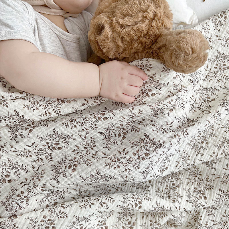 여름 아기 담요 2겹 얇은 면 속싸개 무슬린 담요 꽃무 - Muslin Swaddle Wrap 리뷰 및 가격