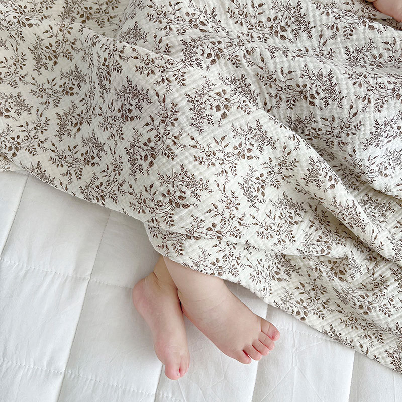 여름 아기 담요 2겹 얇은 면 속싸개 무슬린 담요 꽃무 - Muslin Swaddle Wrap 리뷰 및 가격