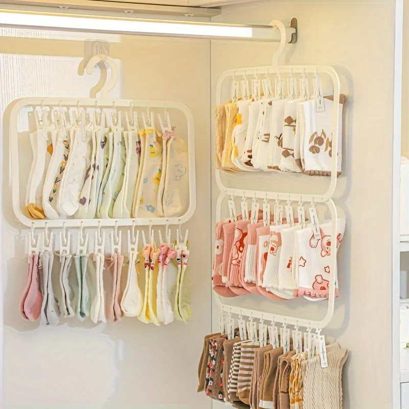 가정용 다용도 클립 아기 옷걸이 신생아 양말 건조대,  - Baby Clothing Storage 리뷰 및 가격