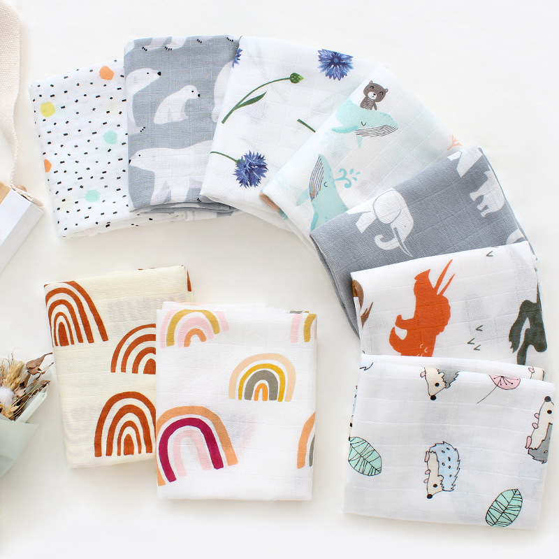 60X60cm 아기 담요 신생아 부드러운 목욕 Swad - Muslin Swaddle Wrap 리뷰 및 가격