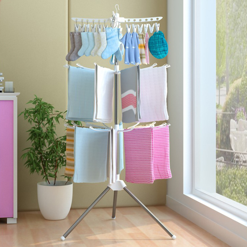 휴대용 아기옷 건조대(클립 포함), 접이식 삼각대 세탁 - Baby Clothing Drying Rack 리뷰 및 가격