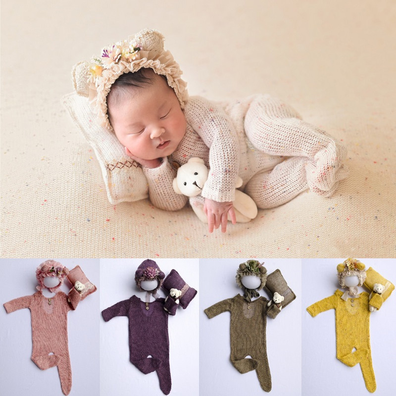 신생아 사진 소품 신생아 소년 소녀 Romper 모자  - Baby Clothing Onesies 리뷰 및 가격