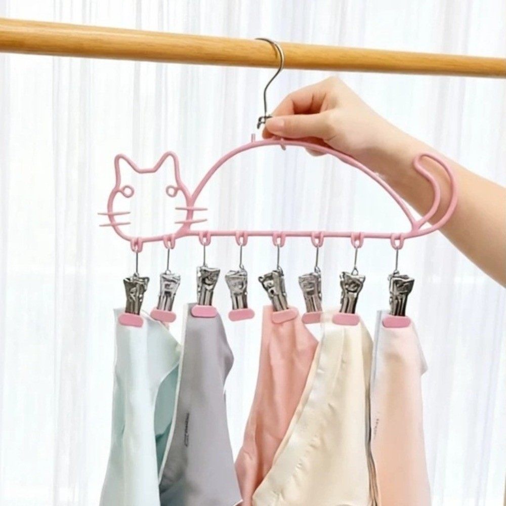 고양이 모양 양말 건조대 방수 8개 클립 옷걸이 내구성 - Baby Clothing Drying Rack 리뷰 및 가격