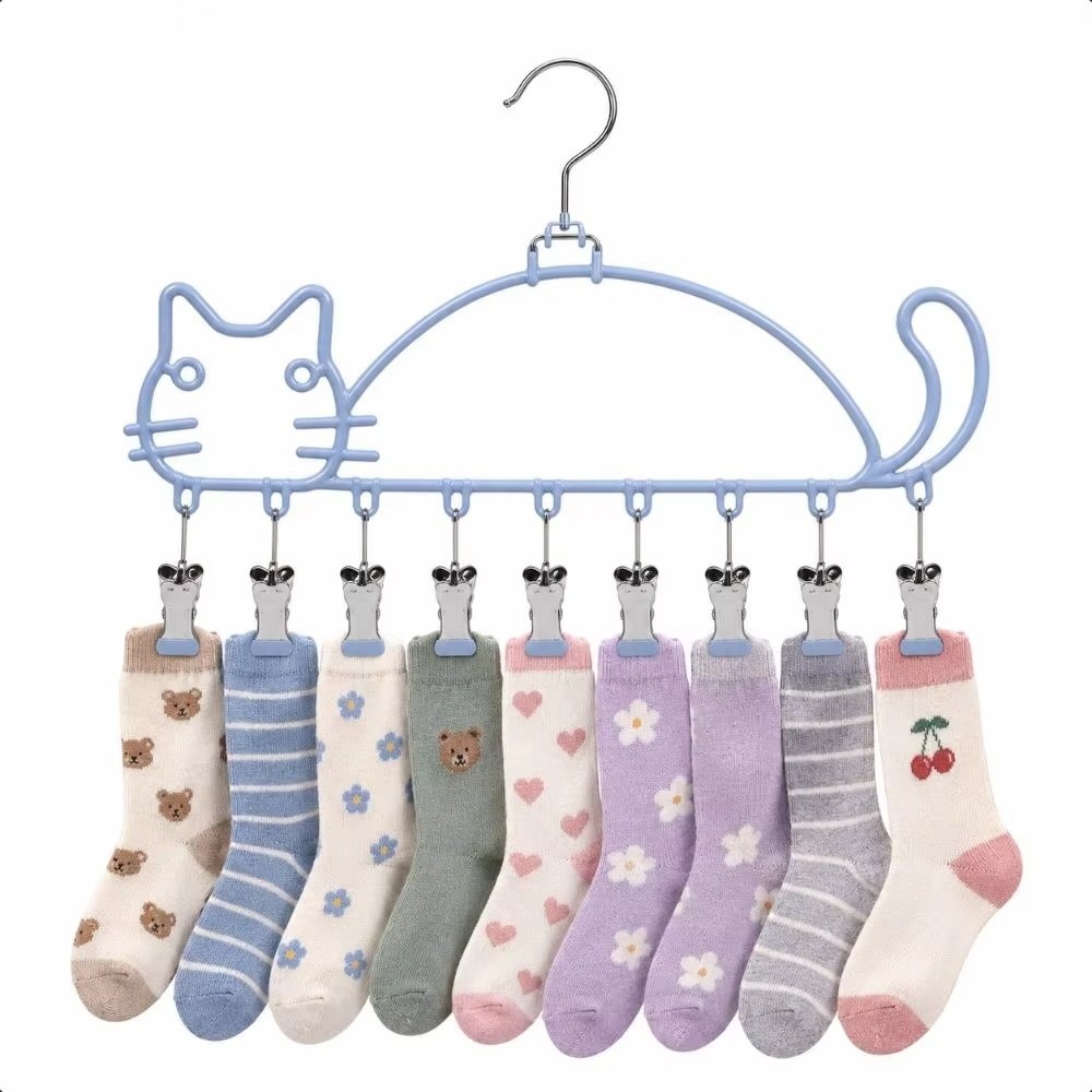 고양이 모양 양말 건조대 방수 8개 클립 옷걸이 내구성 - Baby Clothing Drying Rack 리뷰 및 가격