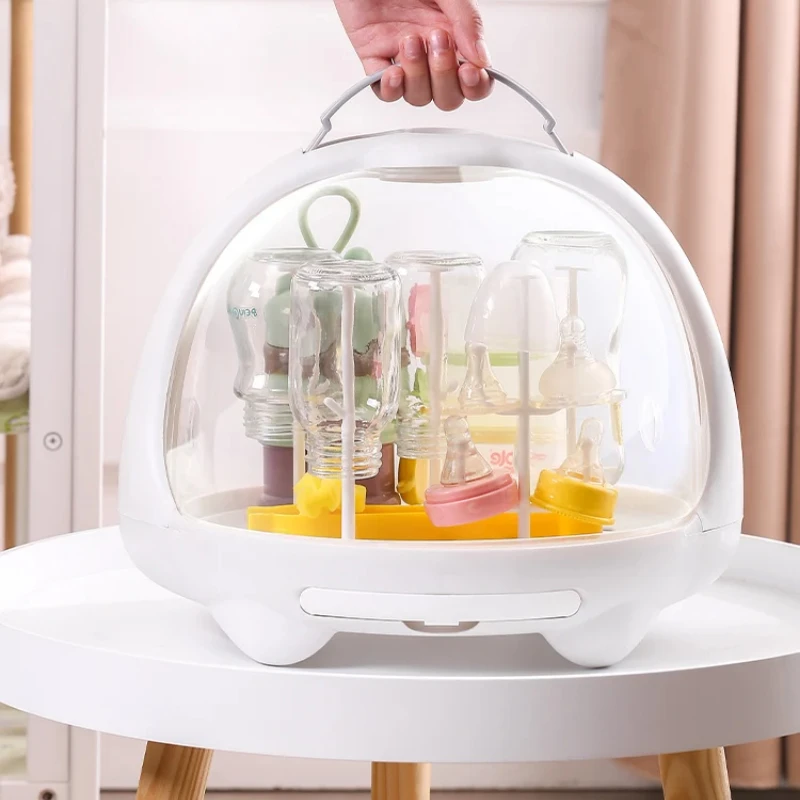 아기 수유 병 건조 랙, 먼지 방지 보관함, 커버 포함 - Baby Clothing Drying Rack 리뷰 및 가격