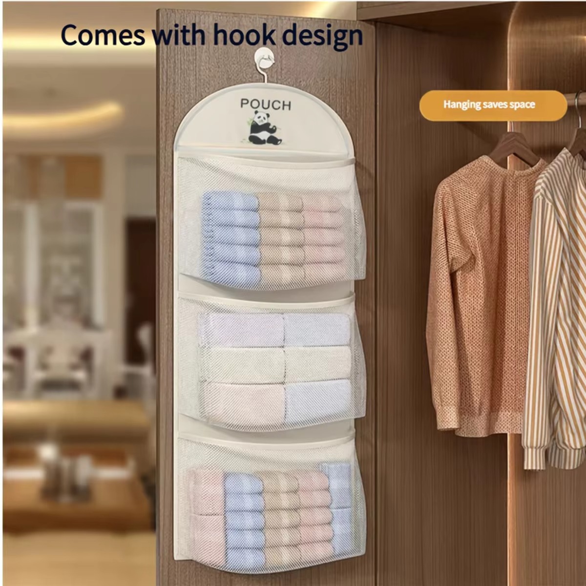 1/2개 수납 메쉬 가방 속옷 걸이형 가방 옷장 걸이형 - Baby Clothing Storage 리뷰 및 가격