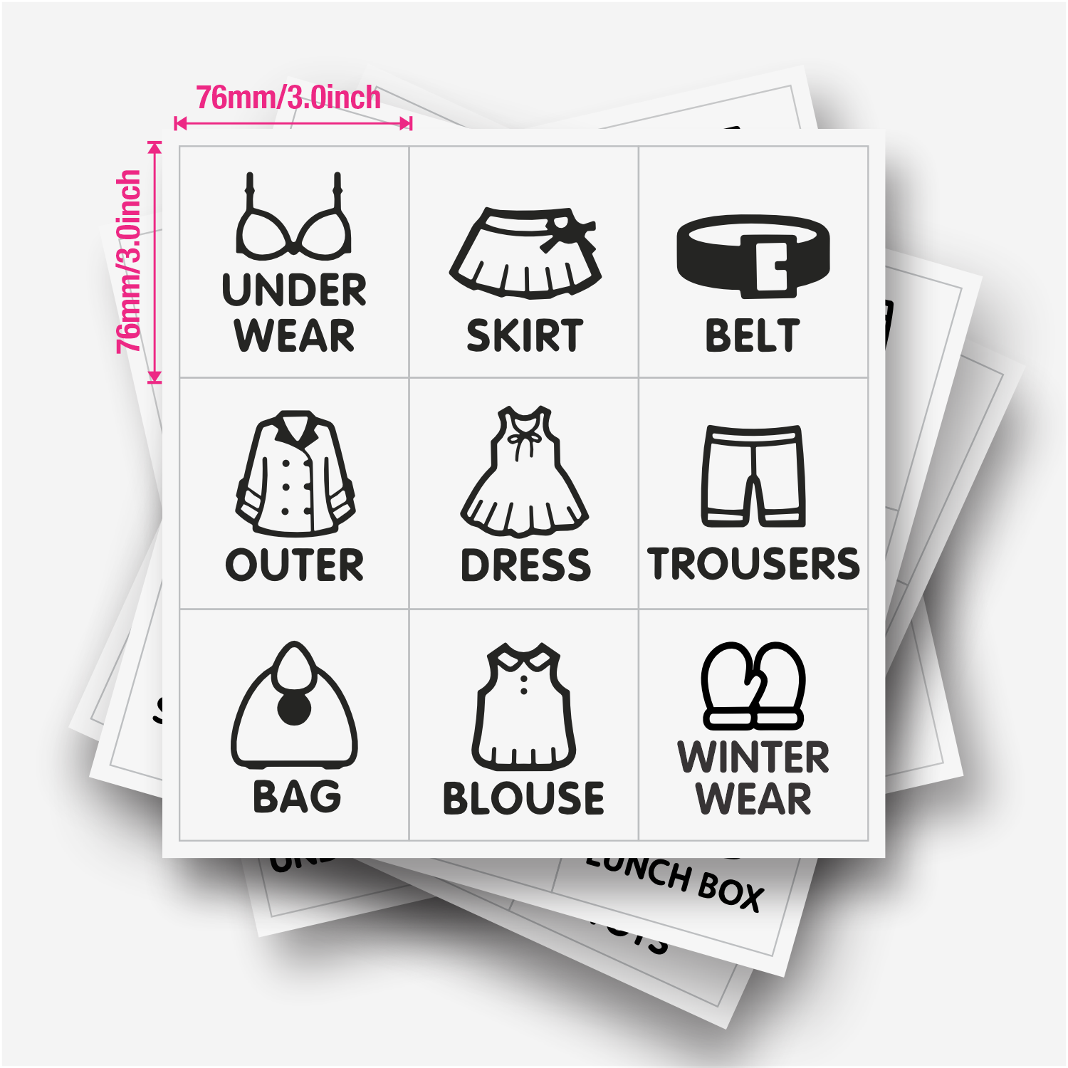 9개/시트, 옷장 정리 라벨, 옷장 의류 라벨 스티커, - Baby Clothing 리뷰 및 가격