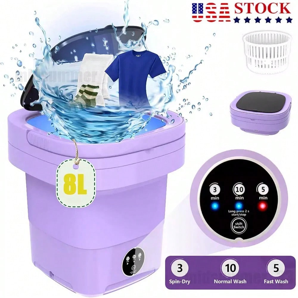 8L 휴대용 세탁기 미니 세탁기 접이식 세탁기 소형 탈 - Baby Clothing Washing Machine 리뷰 및 가격